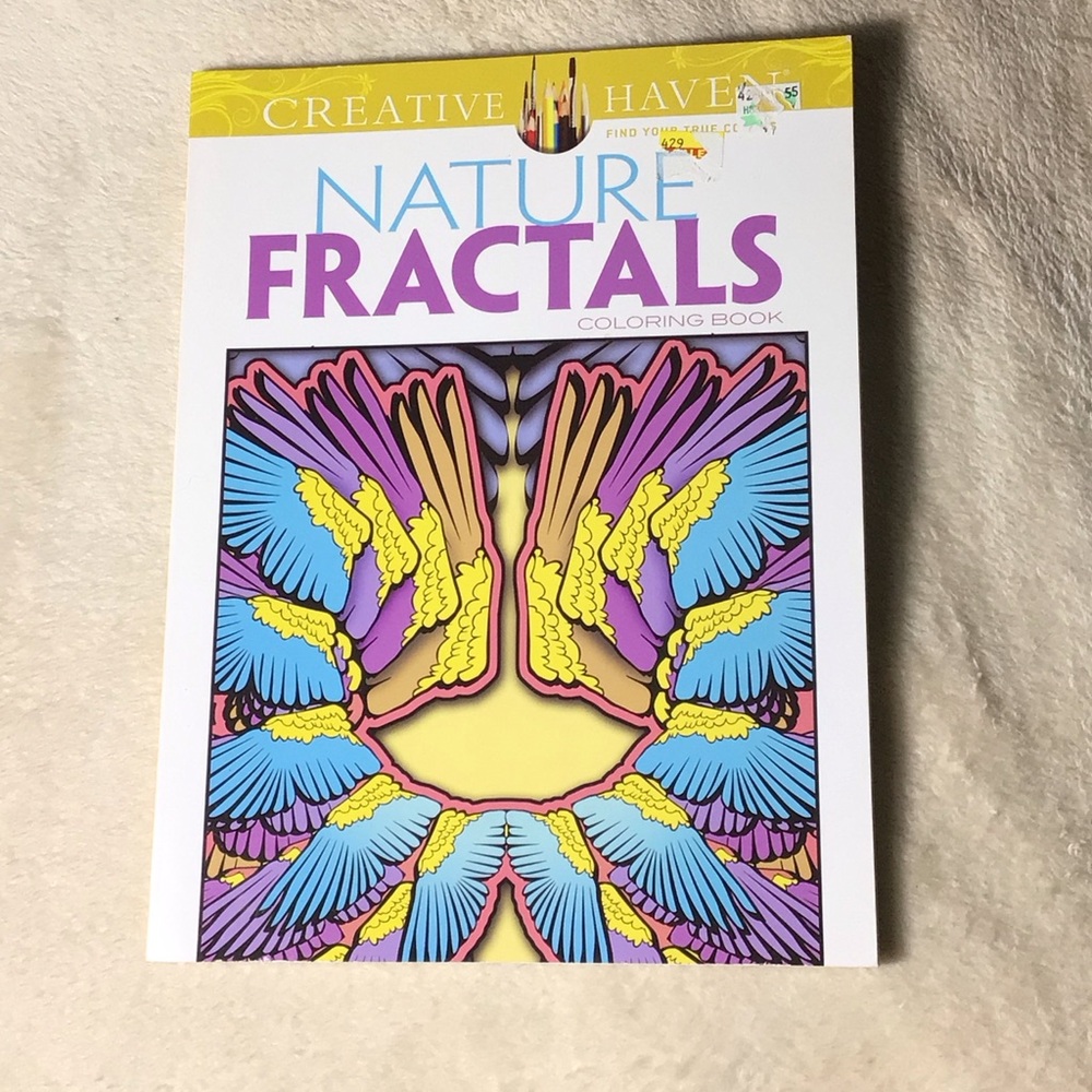 Nature Fractals Coloring Book